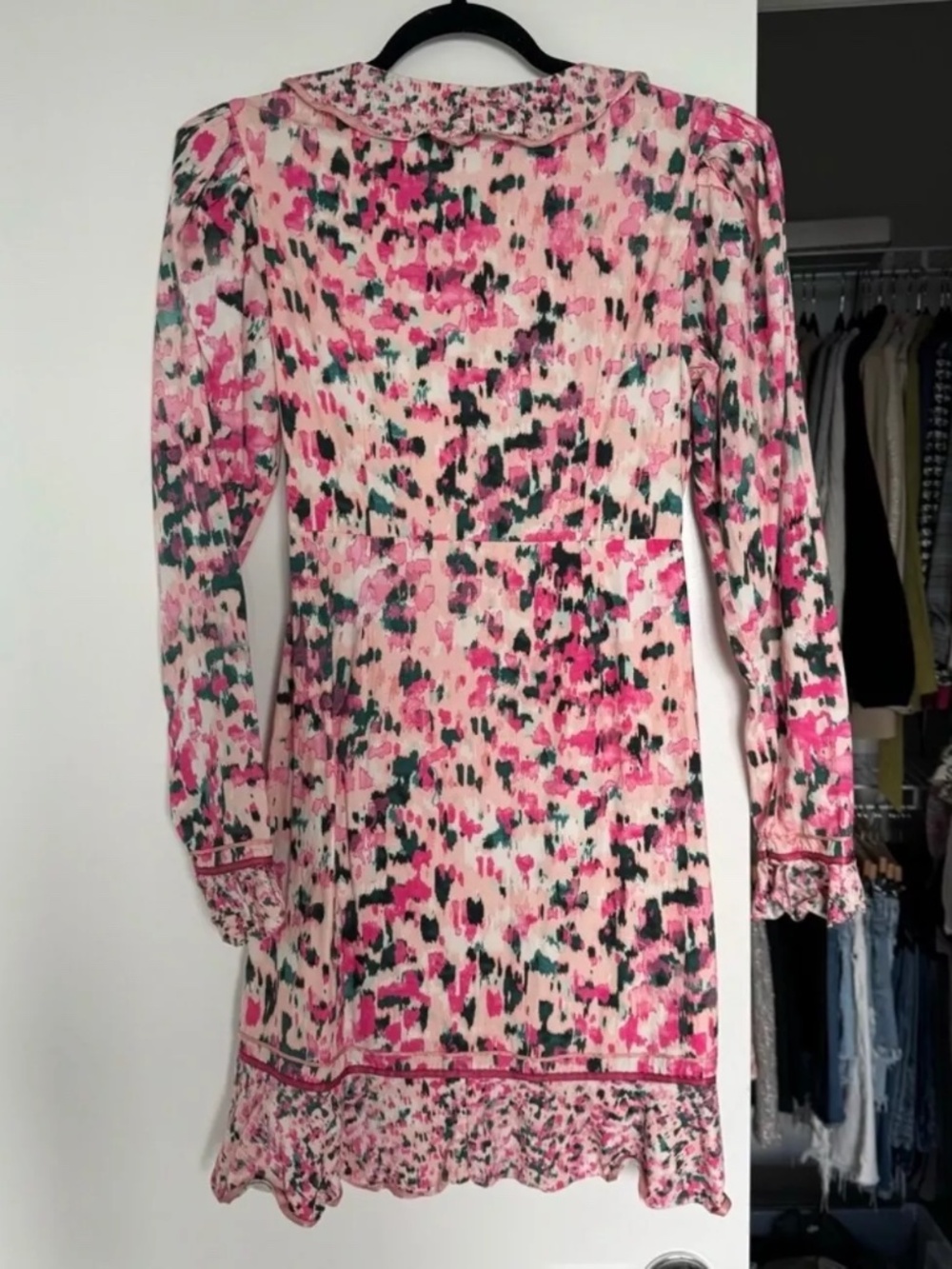 Revolve Rococo Sand Mini Wrap Dress Size Medium - Picture 5 of 8